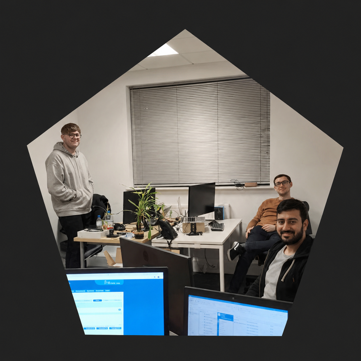 Members of the Ayida IT Services team in the office